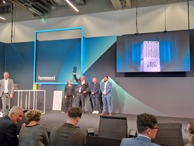 Verkündung der Gewinner auf der Bühne